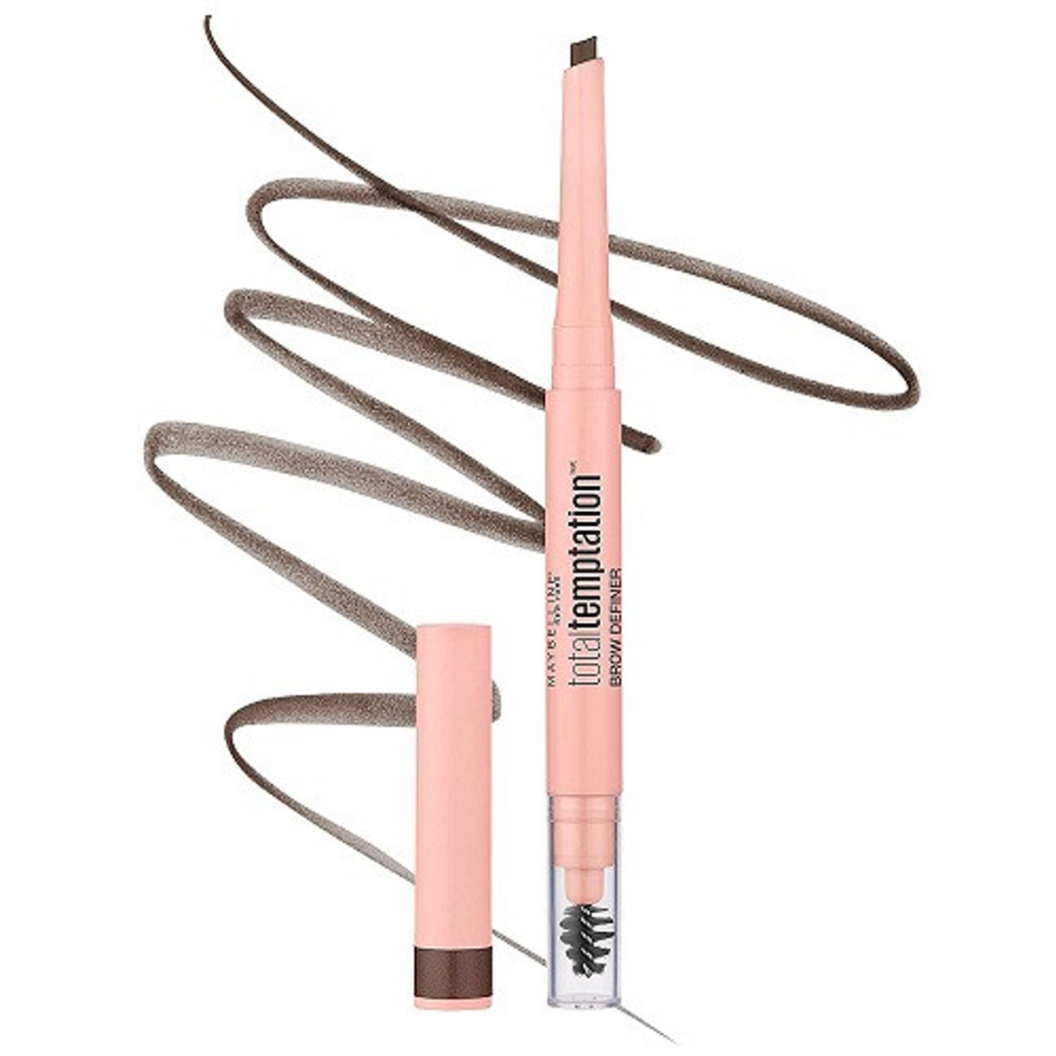 Creion sprancene, Maybelline, Total Temptation, Eyebrow Definer, 04 Medium Brown fotografia produsului View 2 L