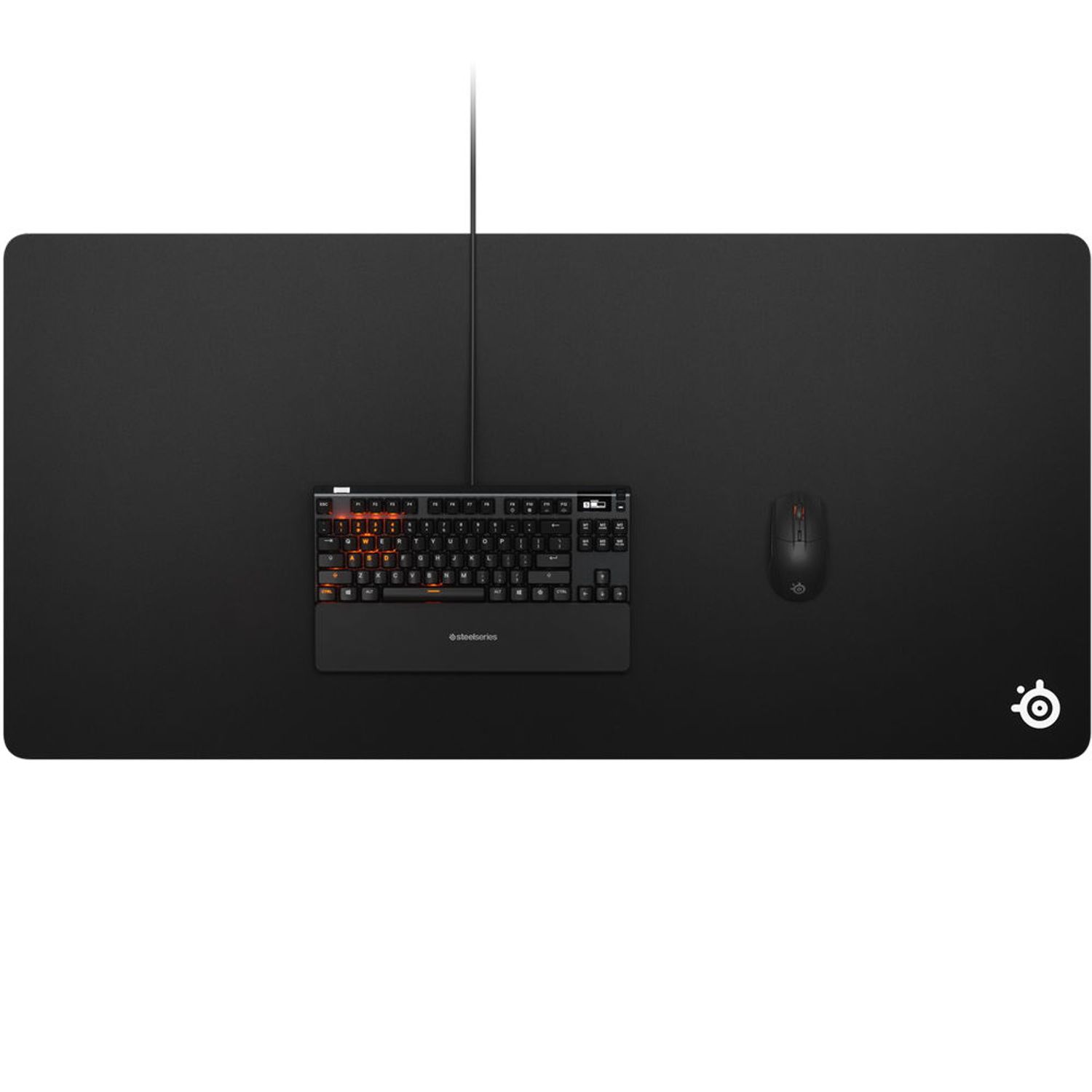 Mouse pad SteelSeries QcK 3XL (Negru) fotografia produsului View 3 L