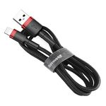 Cablu de Date Baseus Cafule USB tip Lightning iPhone 0.5 m Negru+Rosu fotografia produsului View 3 S