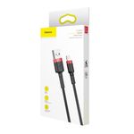Cablu de Date Baseus Cafule USB tip Lightning iPhone 0.5 m Negru+Rosu fotografia produsului View 10 S