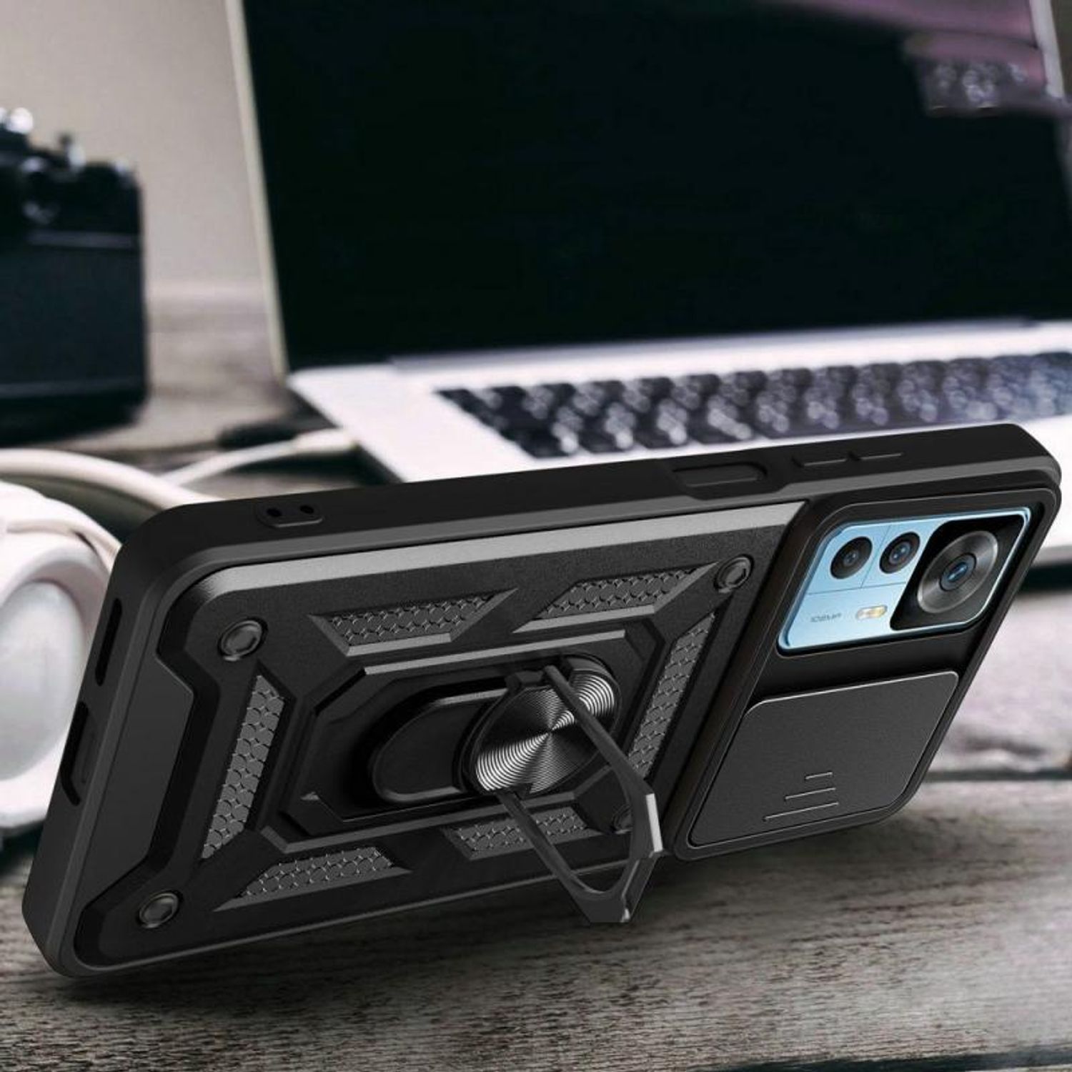 Carcasa TECH-PROTECT Cam Shield Pro compatibila cu Xiaomi 12T / 12T Pro (Negru) fotografia produsului View 7 L