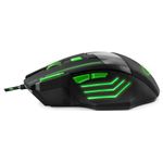 Mouse gaming Esperanza EGM201G USB Green Mouse ESPERANZA Wolf (Negru/Verde) fotografia produsului