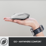 Mouse wireless Logitech MX Anywhere 3, 2.4GHz&Bluetooth, Scroll MagSpeed, Multidevice, USB-C, Gri Mouse Wireless Logitech MX Anywhere 3, USB/Bluetooth, Scroll MagSpeed, Multidevice (Gri) fotografia produsului View 14 S
