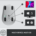 Mouse wireless Logitech MX Anywhere 3, 2.4GHz&Bluetooth, Scroll MagSpeed, Multidevice, USB-C, Gri Mouse Wireless Logitech MX Anywhere 3, USB/Bluetooth, Scroll MagSpeed, Multidevice (Gri) fotografia produsului View 15 S
