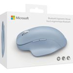 Mouse wireless Microsoft Bluetooth Ergonomic, Pastel Blue Mouse Wireless Optic Microsoft 222-00056 (Albastru) fotografia produsului View 3 S