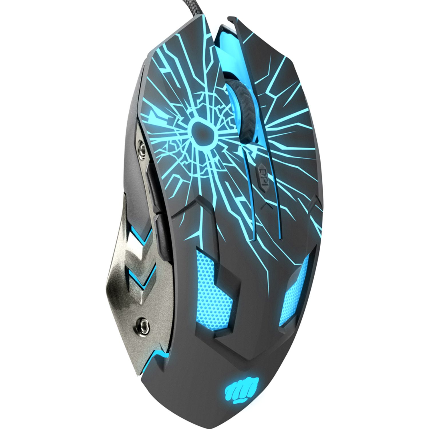 Mouse Gaming Fury Gladiator (Gri/Albastru) fotografia produsului View 2 L