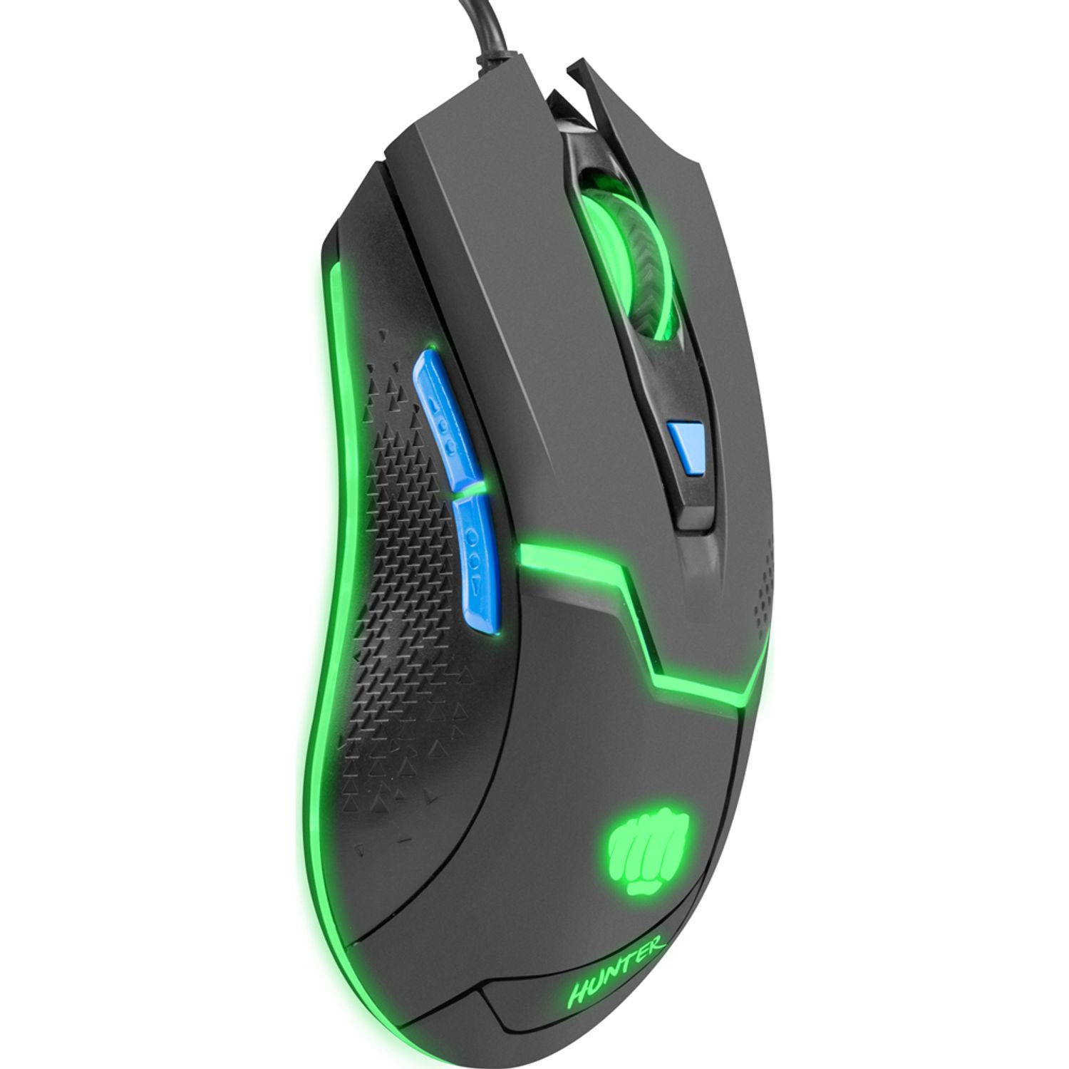Mouse Gaming Fury Hunter (Gri/Albastru) fotografia produsului View 2 L