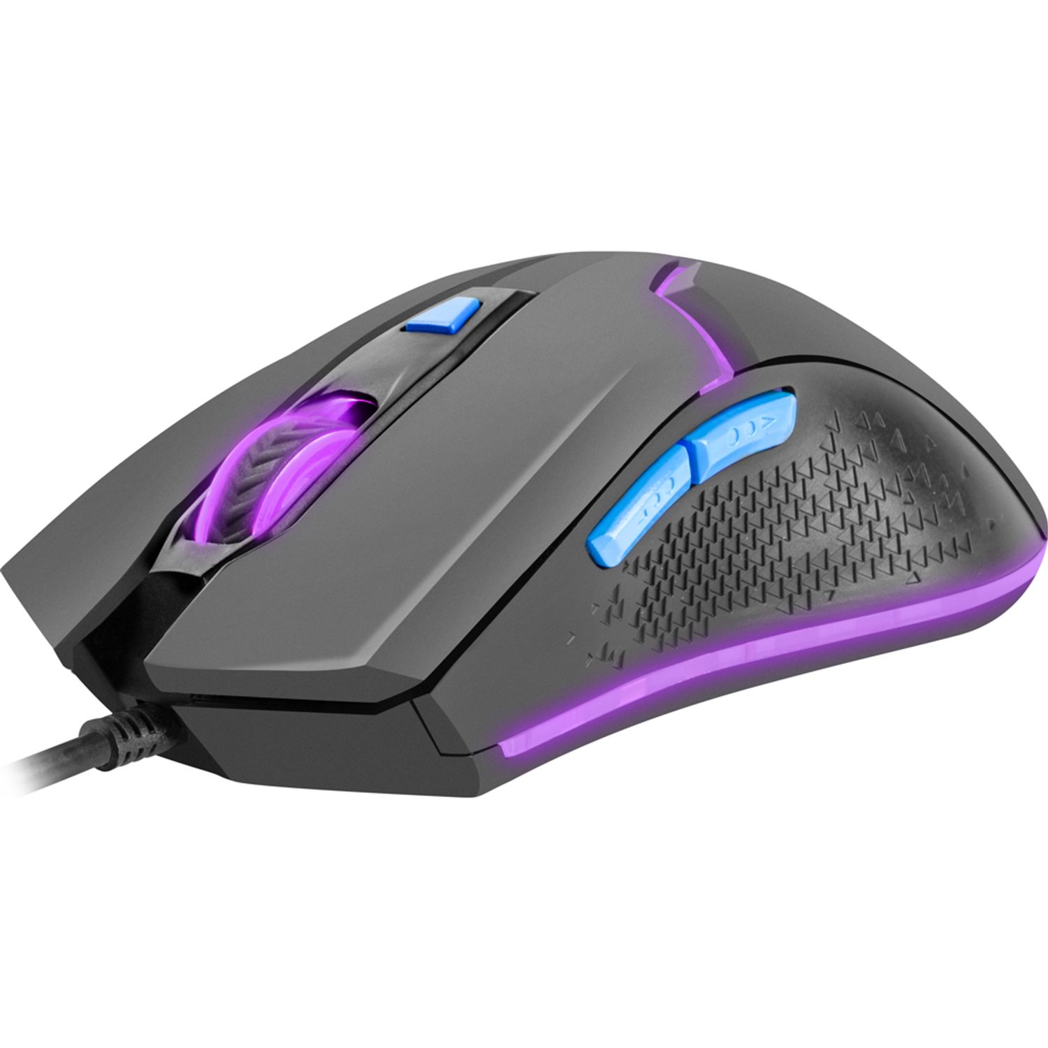 Mouse Gaming Fury Hunter (Gri/Albastru) fotografia produsului View 3 L