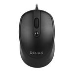 Mouse Optic Delux M366, USB, Black Mouse Delux M366BU-BK, USB, 3200 DPI (Negru) fotografia produsului