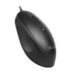 Mouse Optic Delux M366, USB, Black Mouse Delux M366BU-BK, USB, 3200 DPI (Negru) fotografia produsului View 4 S