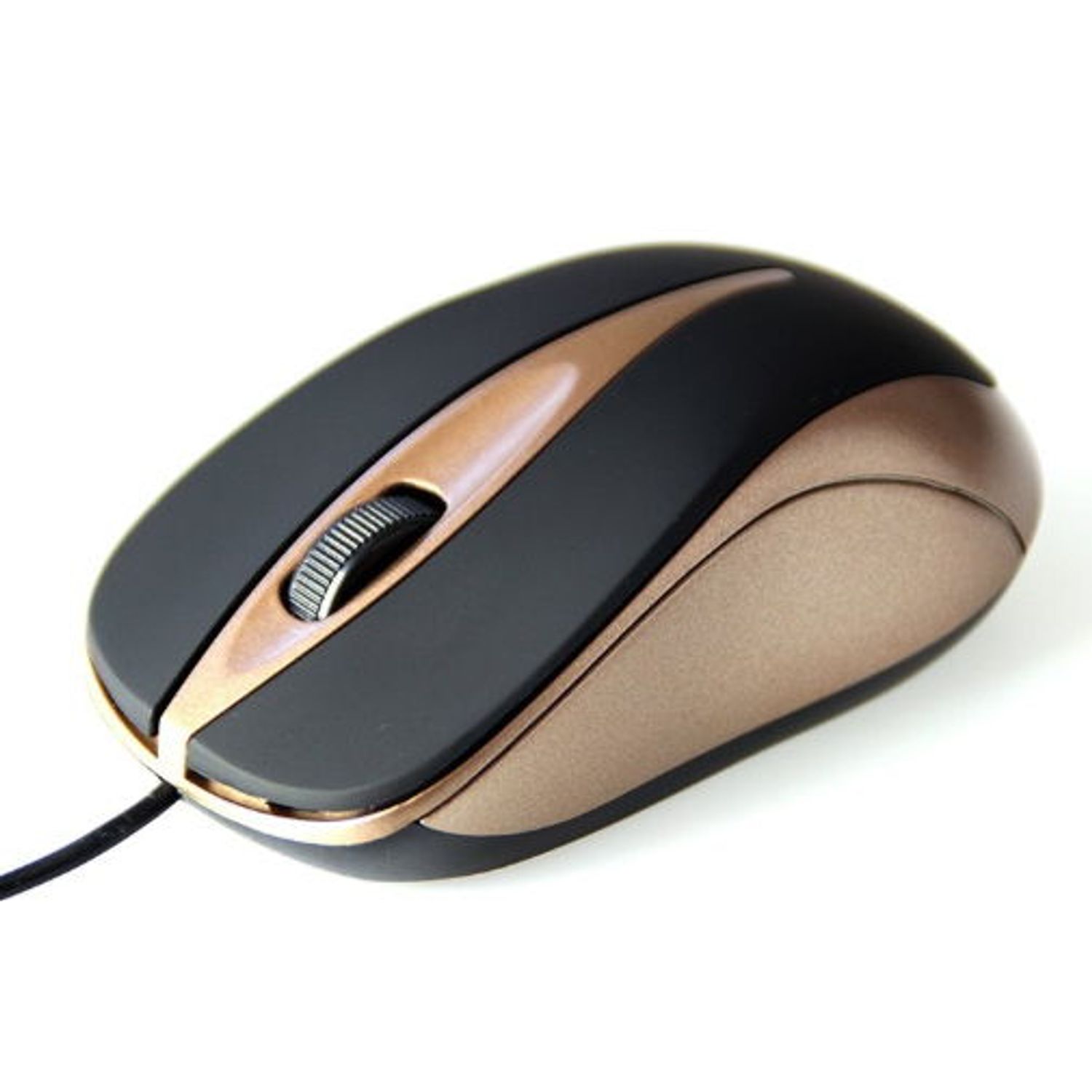 PLANO - Optical mouse 800 cpi, 3 buttons + scrolling wheel, USB interface Mouse Media-Tech Plano, 800 DPI, Optic (Negru/Auriu) fotografia produsului