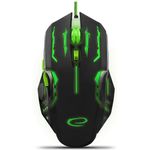 Mouse optic Usb Gaming Verde Mouse Esperanza Gaming EGM403G (Negru/Verde) fotografia produsului