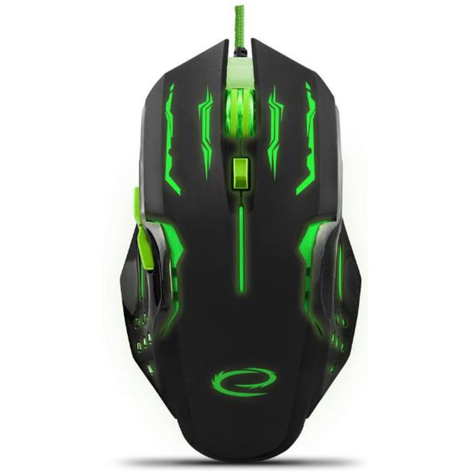 Mouse optic Usb Gaming Verde Mouse Esperanza Gaming EGM403G (Negru/Verde) fotografia produsului