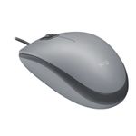 Mouse Logitech M110, Silentios, Gri Mouse Logitech M110 Silent, 1000 DPI, Optic (Gri) fotografia produsului View 3 S