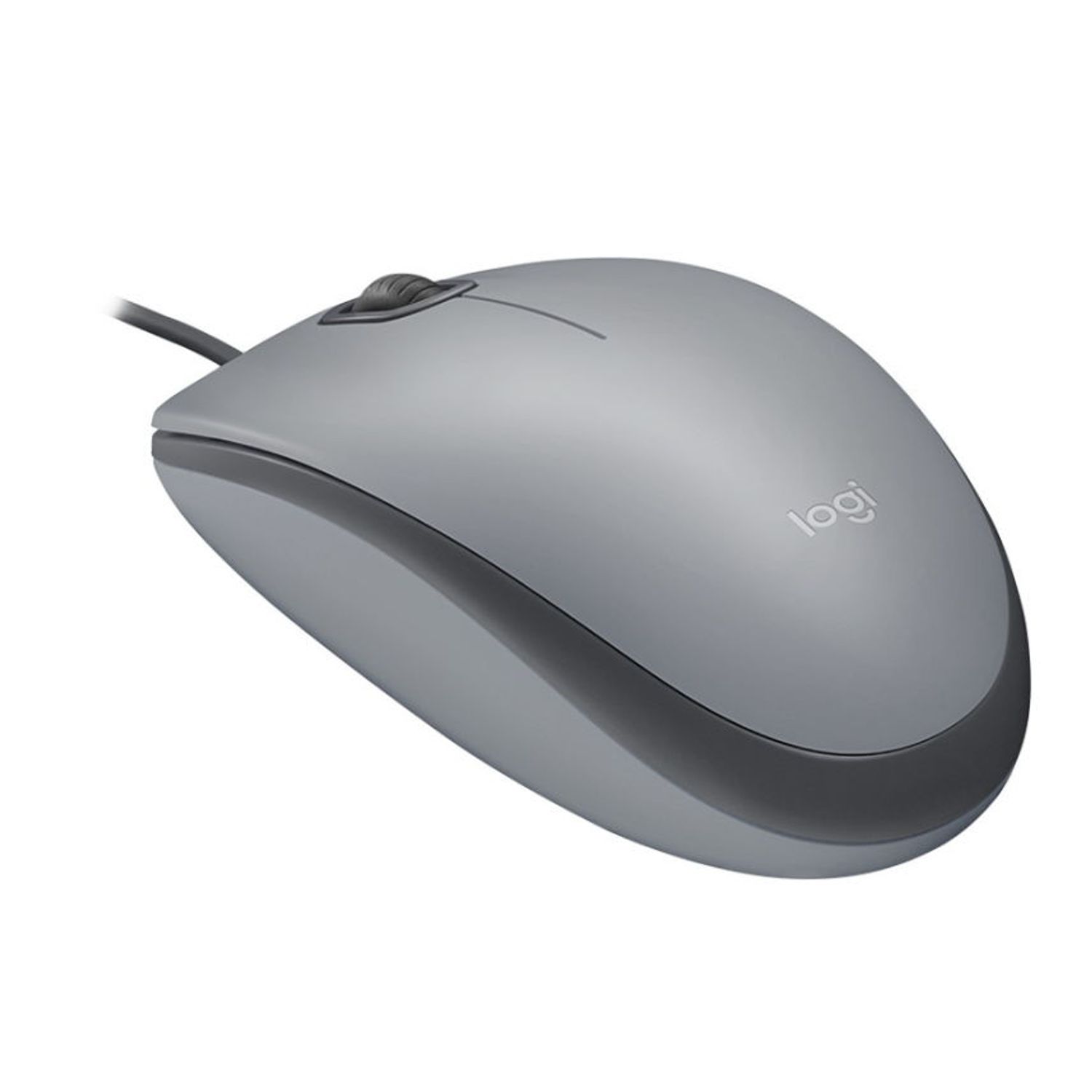 Mouse Logitech M110, Silentios, Gri Mouse Logitech M110 Silent, 1000 DPI, Optic (Gri) fotografia produsului View 3 L