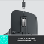 Mouse wireless Logitech MX Master 3, Negru Grafit Mouse Optic Wireless Logitech MX Master 3, 4000dpi (Negru) fotografia produsului View 11 S