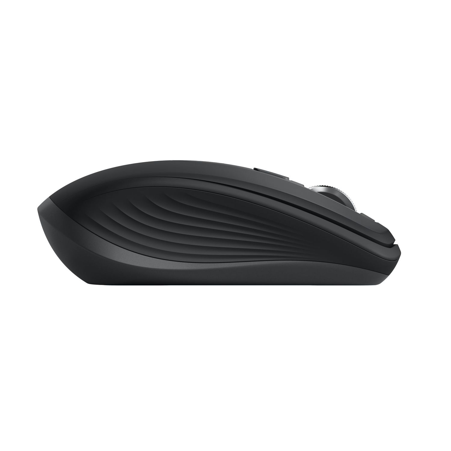 Mouse wireless Logitech MX Anywhere 3, 2.4GHz&Bluetooth, Scroll MagSpeed, Multidevice, USB-C, Negru Grafit Mouse Wireless Logitech MX Anywhere 3, USB/Bluetooth, Scroll MagSpeed, Multidevice (Negru) fotografia produsului View 8 L