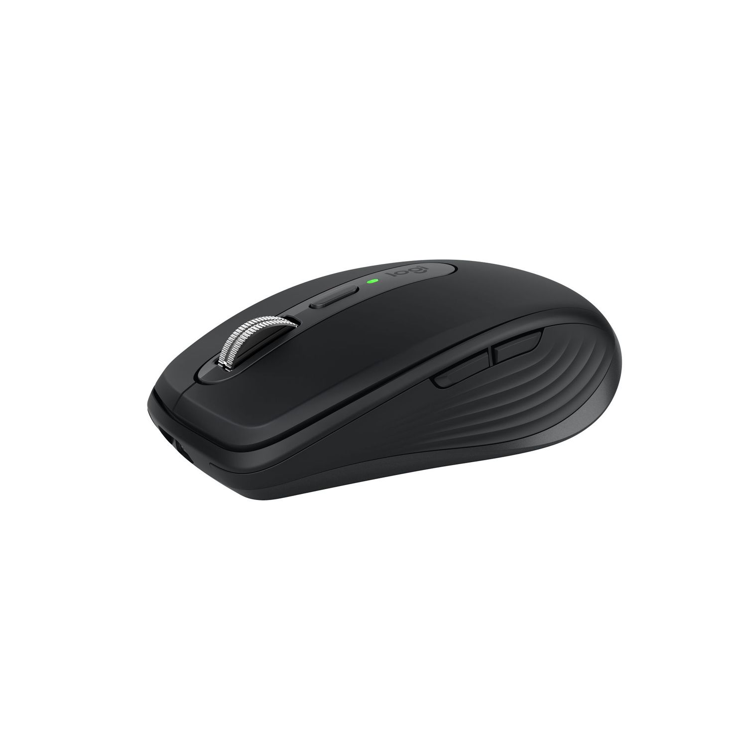 Mouse wireless Logitech MX Anywhere 3, 2.4GHz&Bluetooth, Scroll MagSpeed, Multidevice, USB-C, Negru Grafit Mouse Wireless Logitech MX Anywhere 3, USB/Bluetooth, Scroll MagSpeed, Multidevice (Negru) fotografia produsului View 2 L