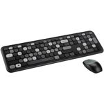 Kit wireless tastatura + mouse Serioux Colourful, Negru fotografia produsului