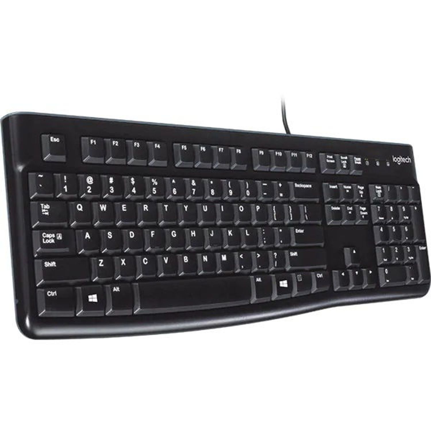 Tastatura Logitech K120 Business, USB, Negru Tastatura Logitech Business K120, USB, layout US (Negru) fotografia produsului View 3 L