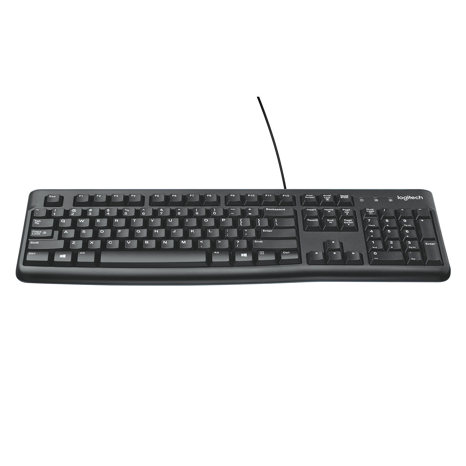 Tastatura Logitech K120 Business, USB, Negru Tastatura Logitech Business K120, USB, layout US (Negru) fotografia produsului View 8 L