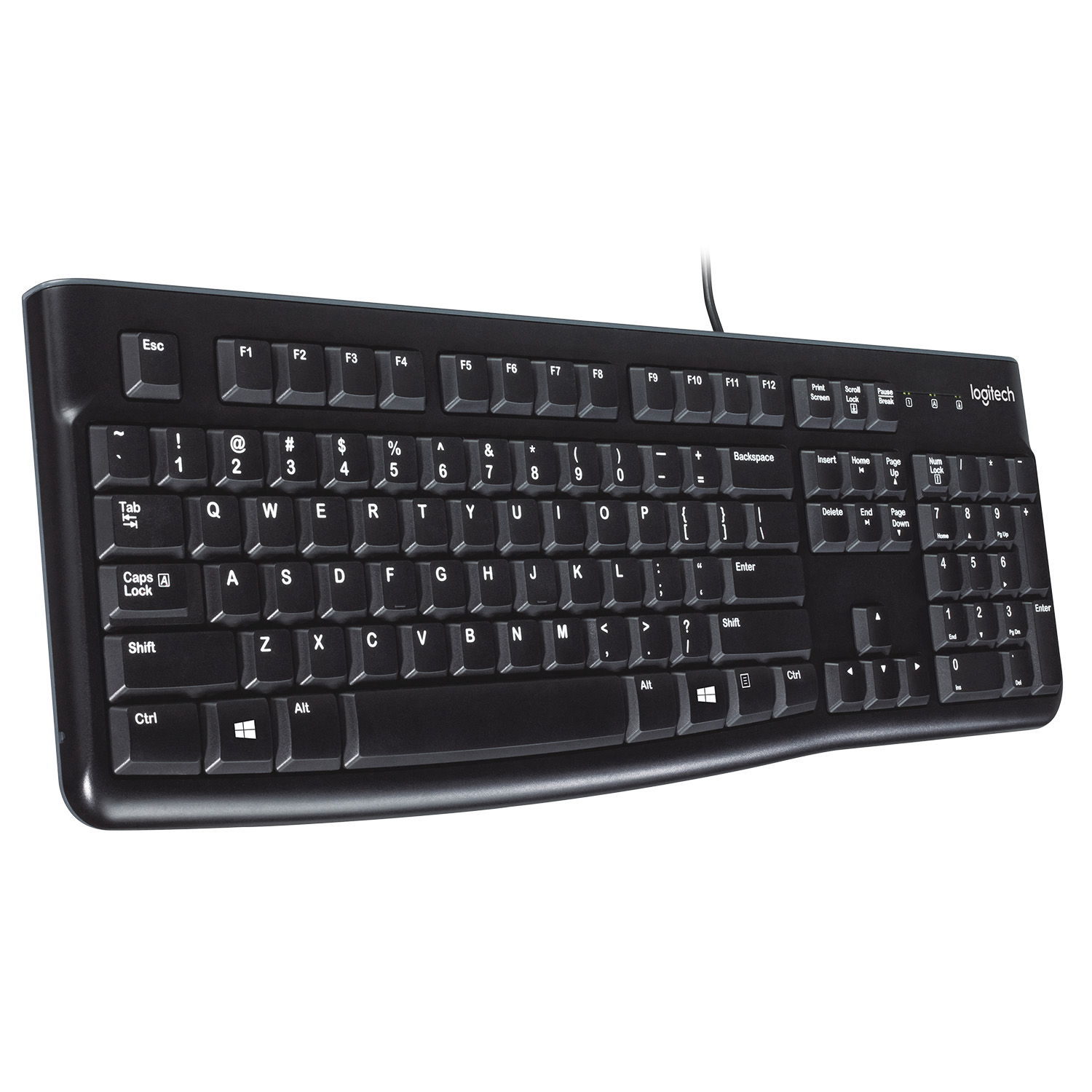 Tastatura Logitech K120 Business, USB, Negru Tastatura Logitech Business K120, USB, layout US (Negru) fotografia produsului View 7 L