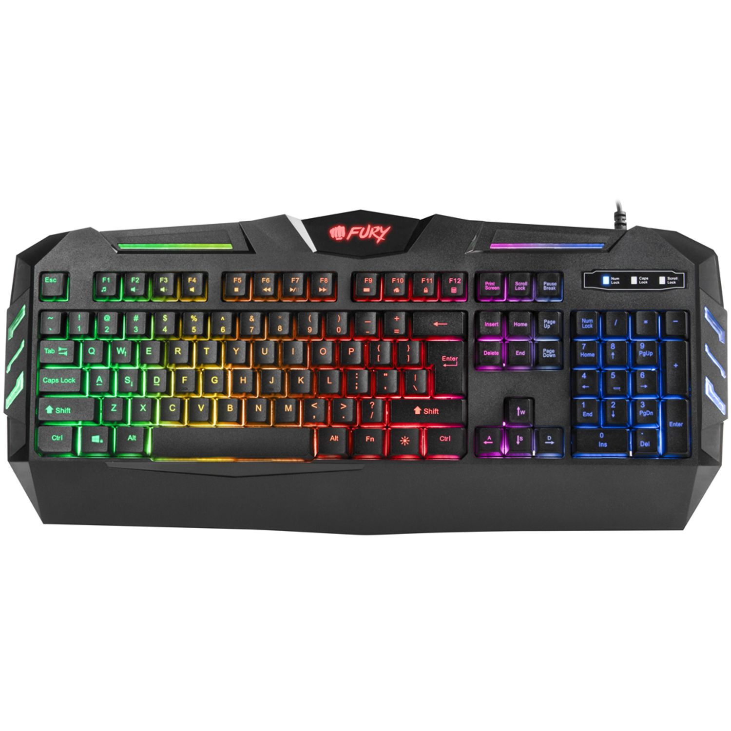 Tastatura Gaming Fury Spitfire (Negru) fotografia produsului View 2 L