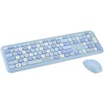 Kit wireless tastatura + mouse Serioux Colourful, albastru fotografia produsului