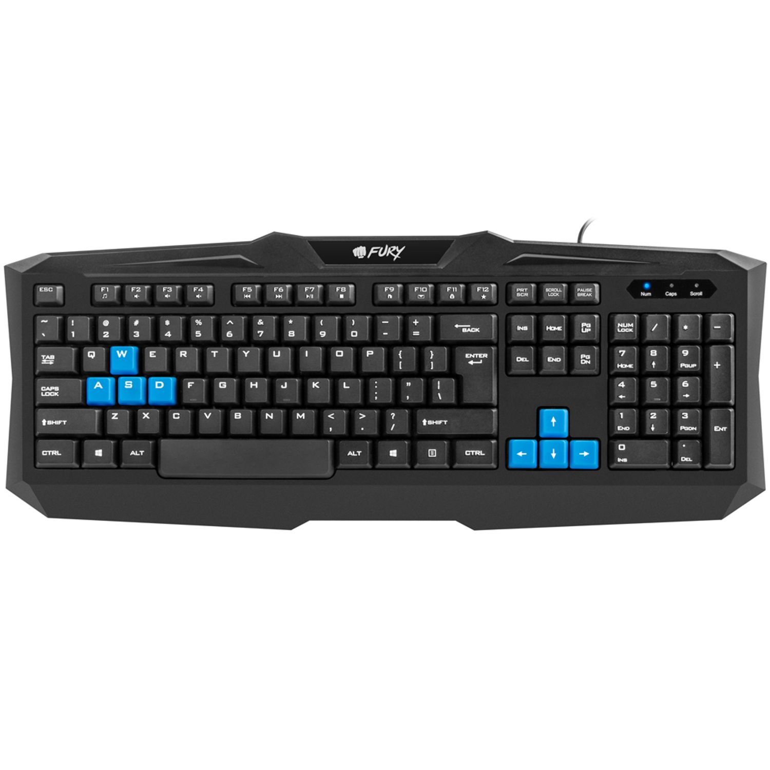 Tastatura Gaming Fury Typhoon (Negru) fotografia produsului View 2 L
