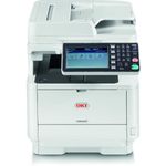 Multifunctional laser A4 monocrom OKI MB562dnw Multifunctional OKI MB562dnw, laser alb-negru, A4, 45 ppm, Duplex, RADF, Retea, Wireless fotografia produsului