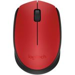 Mouse Logitech M171, Wireless, Rosu Mouse Wireless Logitech M171, USB, 1000 DPI (Rosu) fotografia produsului