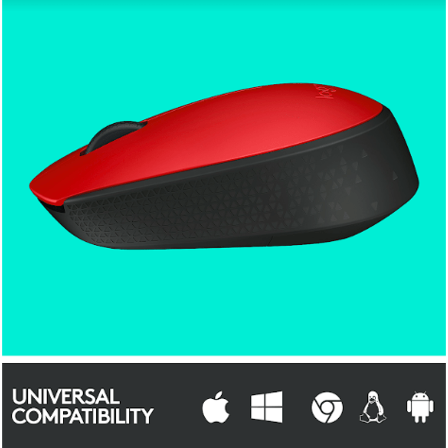 Mouse Logitech M171, Wireless, Rosu Mouse Wireless Logitech M171, USB, 1000 DPI (Rosu) fotografia produsului View 11 L