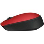 Mouse Logitech M171, Wireless, Rosu Mouse Wireless Logitech M171, USB, 1000 DPI (Rosu) fotografia produsului View 4 S