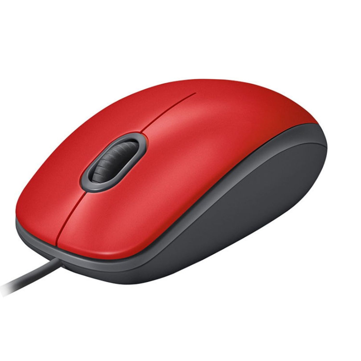 Mouse Logitech M110, Silentios, Rosu Mouse Logitech M110 Silent, 1000 DPI, Optic (Rosu) fotografia produsului View 2 L