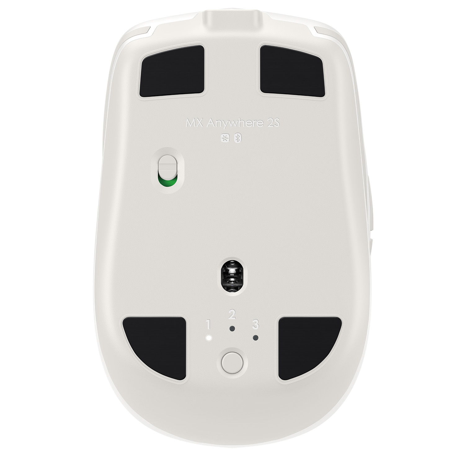 Mouse Wireless Logitech MX Anywhere 2S, light gray Mouse optic Logitech MX Anywhere 2S, Wireless (Gri) fotografia produsului View 5 L