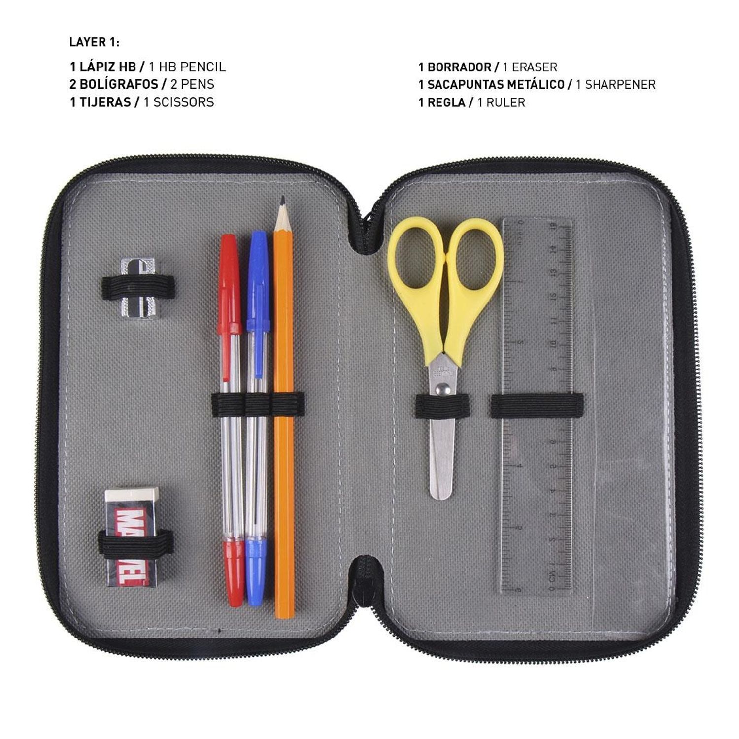Penar Echipat, Marvel Avengers, 3 Compartimente, Multicolor fotografia produsului View 3 L