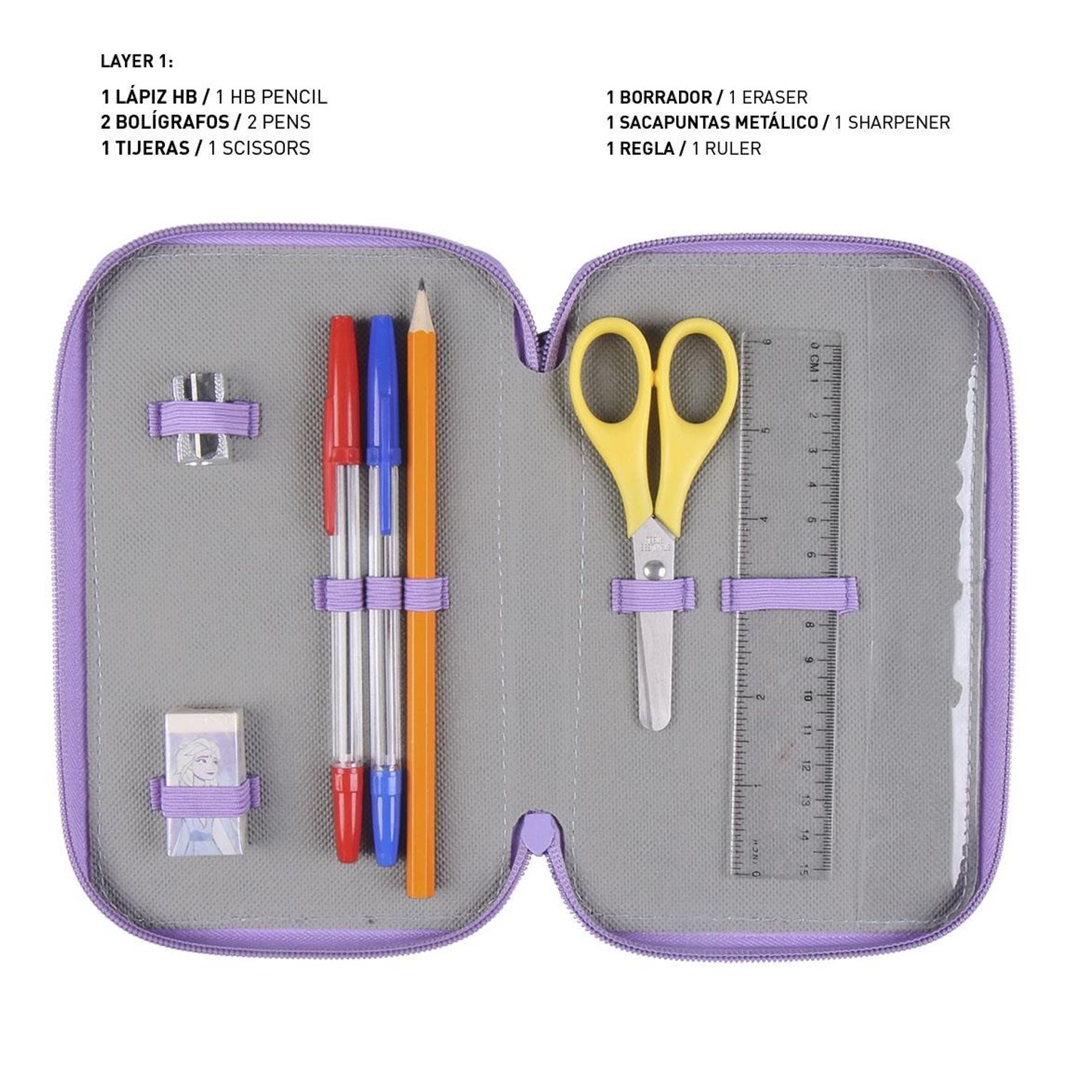 Penar Echipat, Disney Frozen - Be Magic, 3 Compartimente, Multicolor fotografia produsului View 4 L