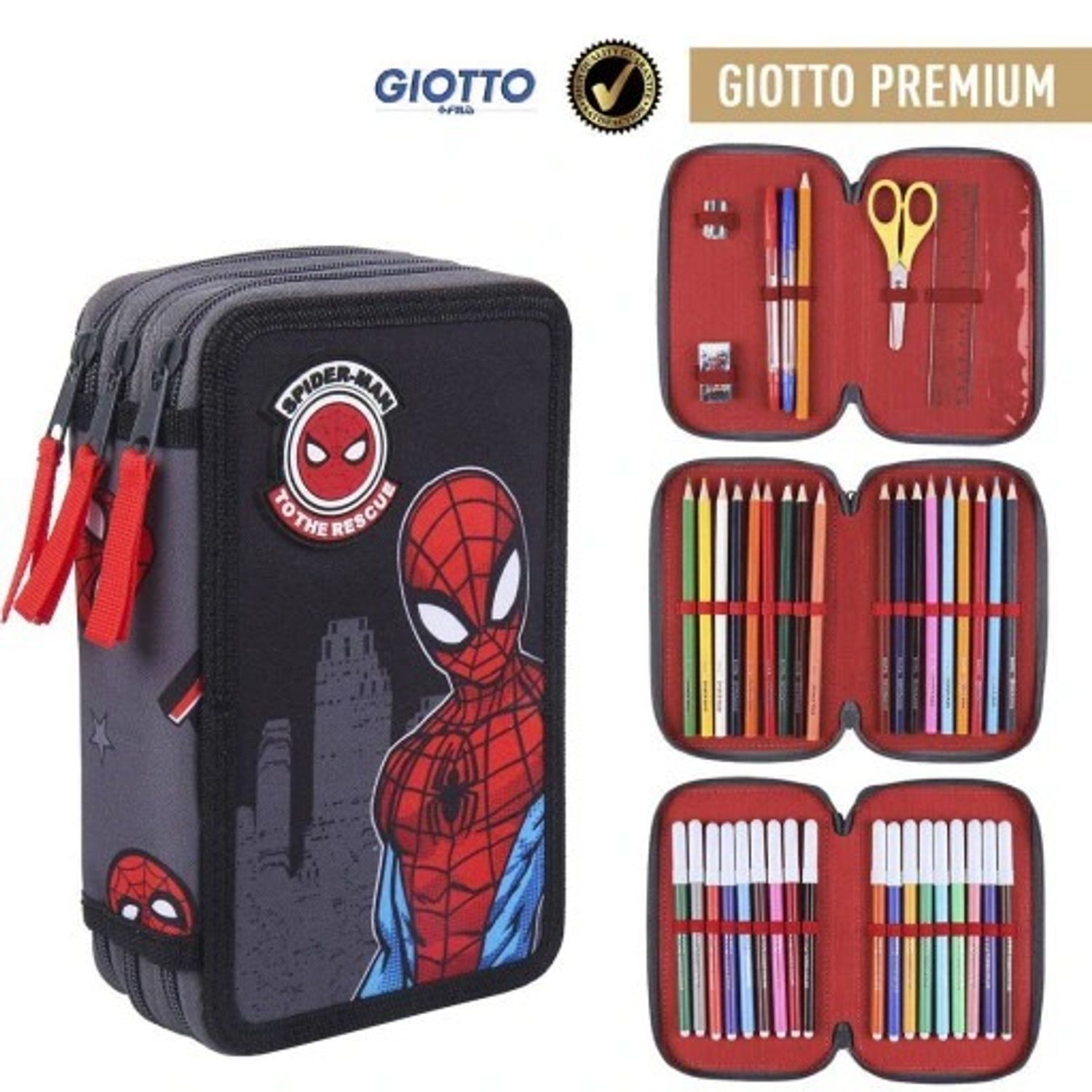 Penar Echipat, Spiderman, 3 Compartimente, Multicolor fotografia produsului View 6 L