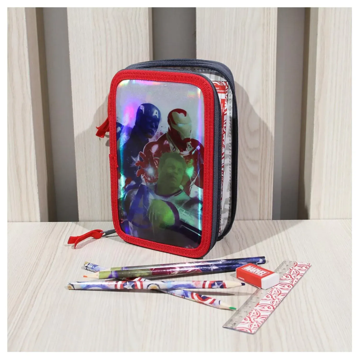 Penar Echipat Avengers Metallized , Multicolor , 12.5x19.5x6.5cm , 2100003061, Multicolor fotografia produsului View 6 L