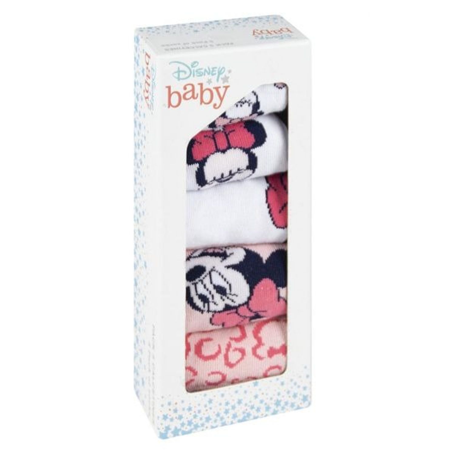 Set 5 Sosete bebe Minnie Mouse,Multicolor, Marime 19/20 fotografia produsului View 3 L