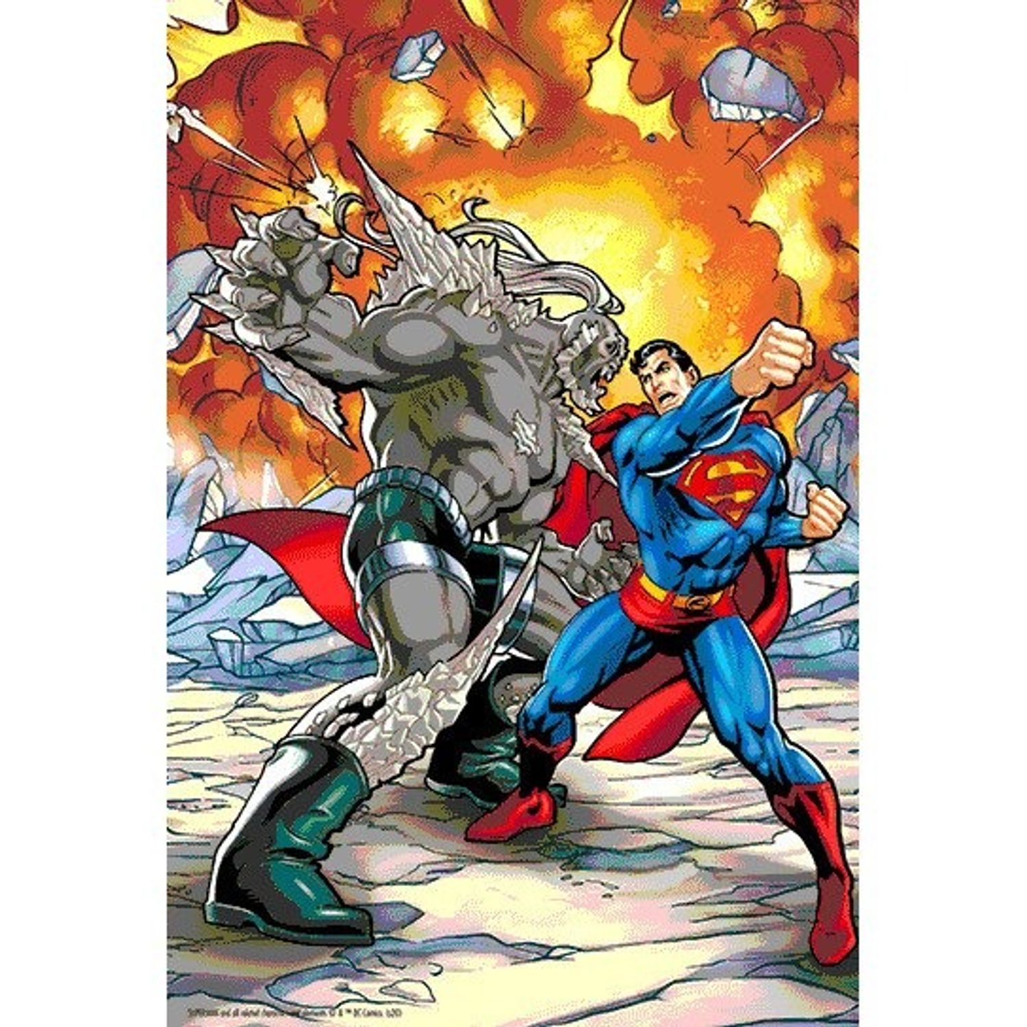 Puzzle, Prime 3D, DC Comics Superman vs Doomsday, Multicolor, 300 Piese fotografia produsului View 3 L