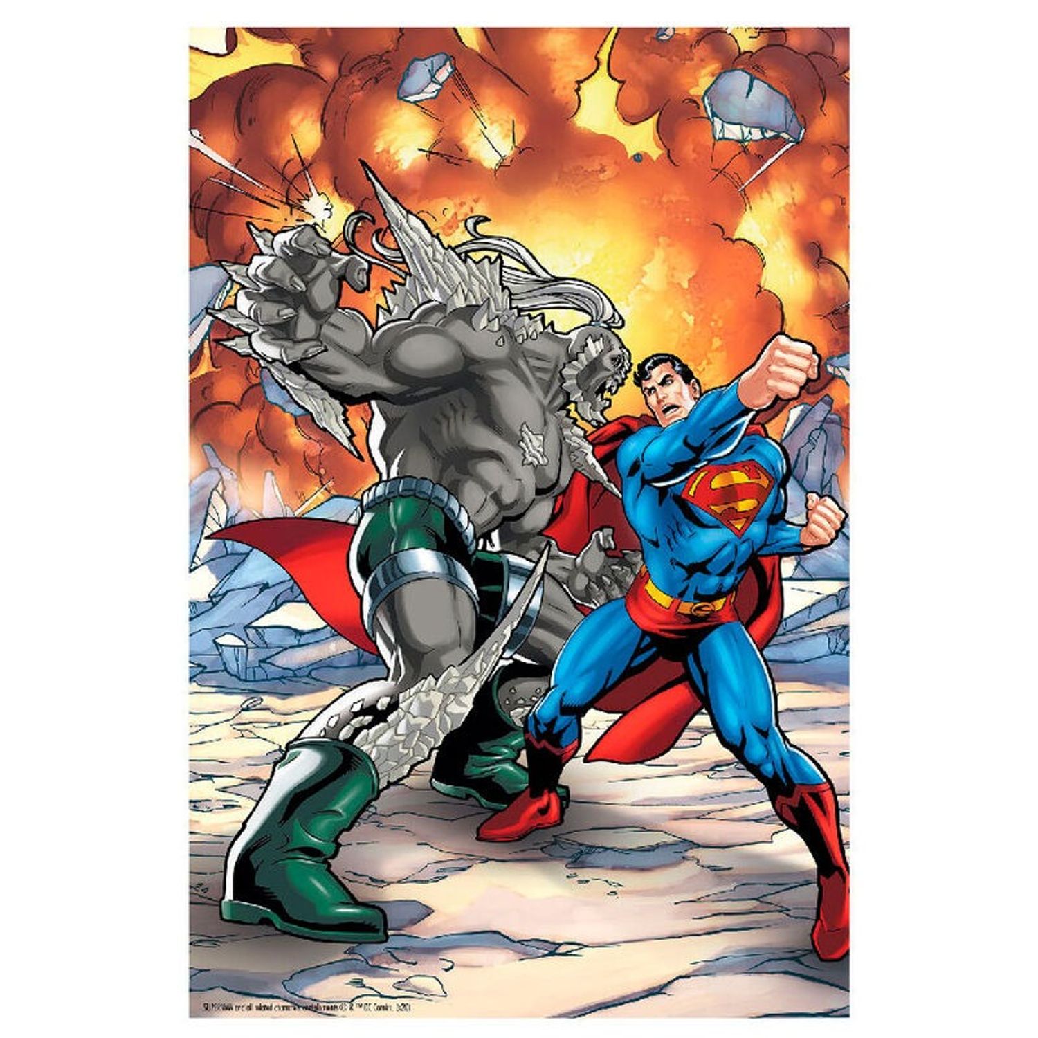 Puzzle, Prime 3D, DC Comics Superman vs Doomsday, Multicolor, 300 Piese fotografia produsului View 2 L