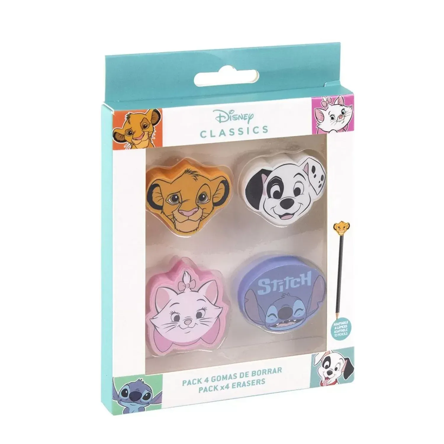 Set 4 Gume De Sters Disney fotografia produsului View 2 L