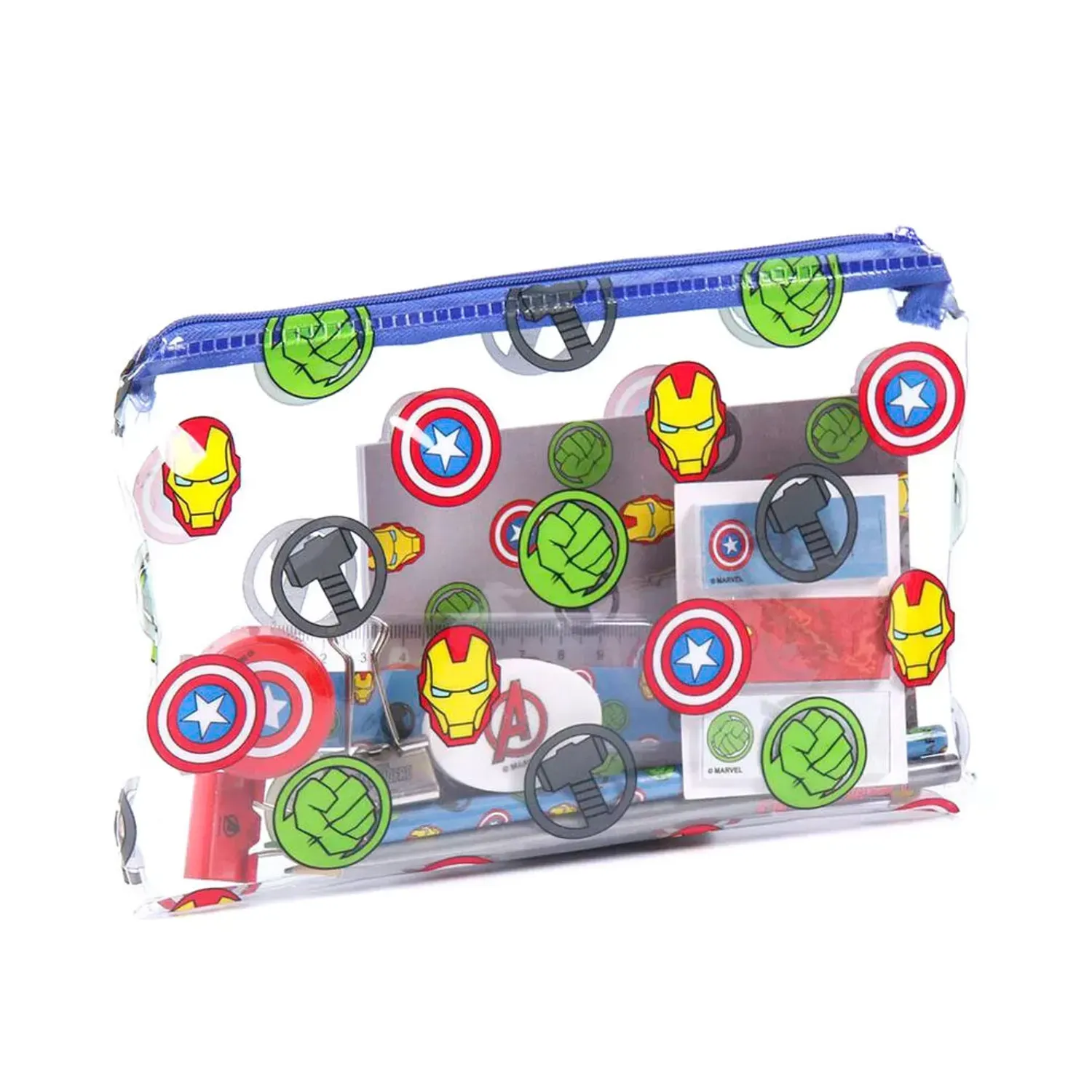 Set de papetarie Avengers Marvel, Cerda, 12 Piese, 22 x 14 cm, Multicolor fotografia produsului