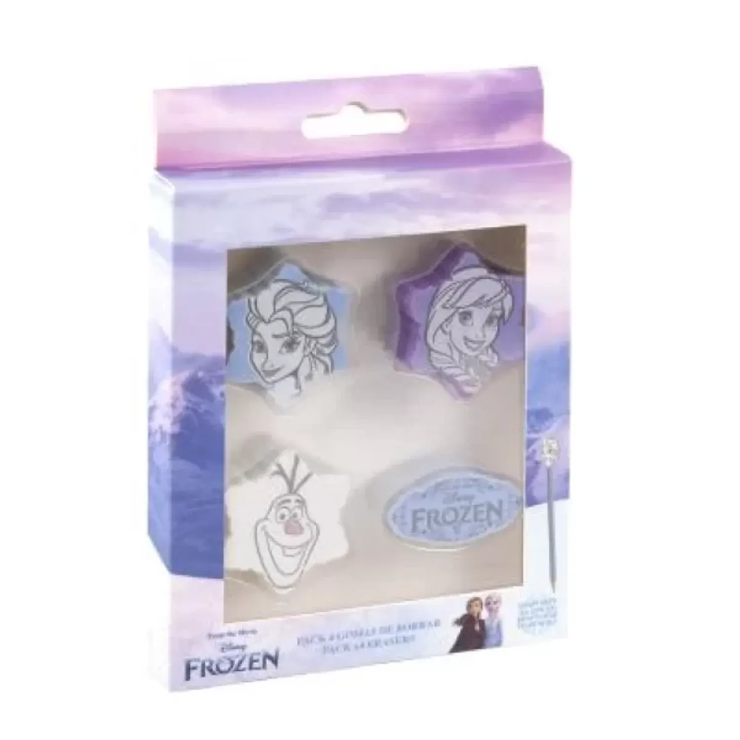 Set 4 Gume De Sters Frozen fotografia produsului View 2 L