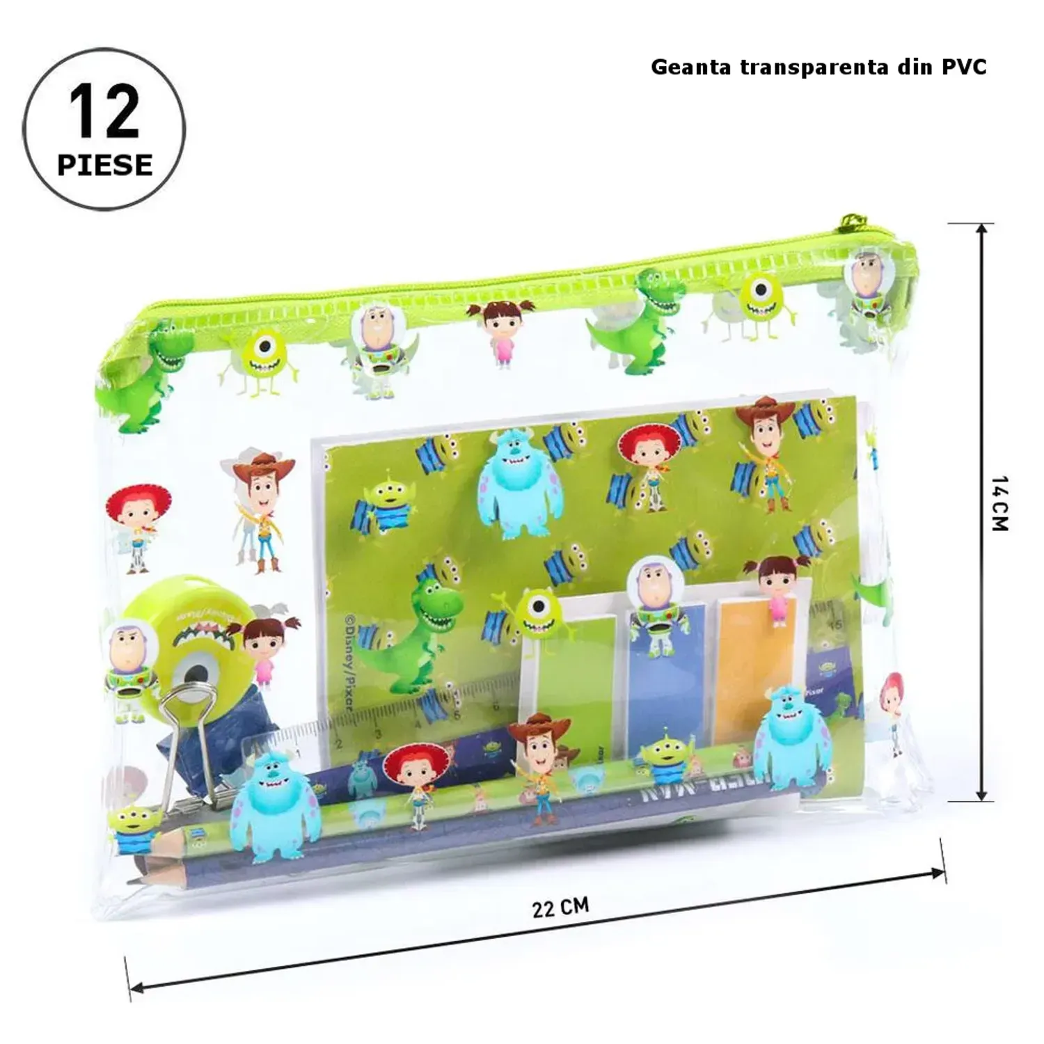 Set de papetarie Disney Pixar, 12 Piese fotografia produsului View 6 L