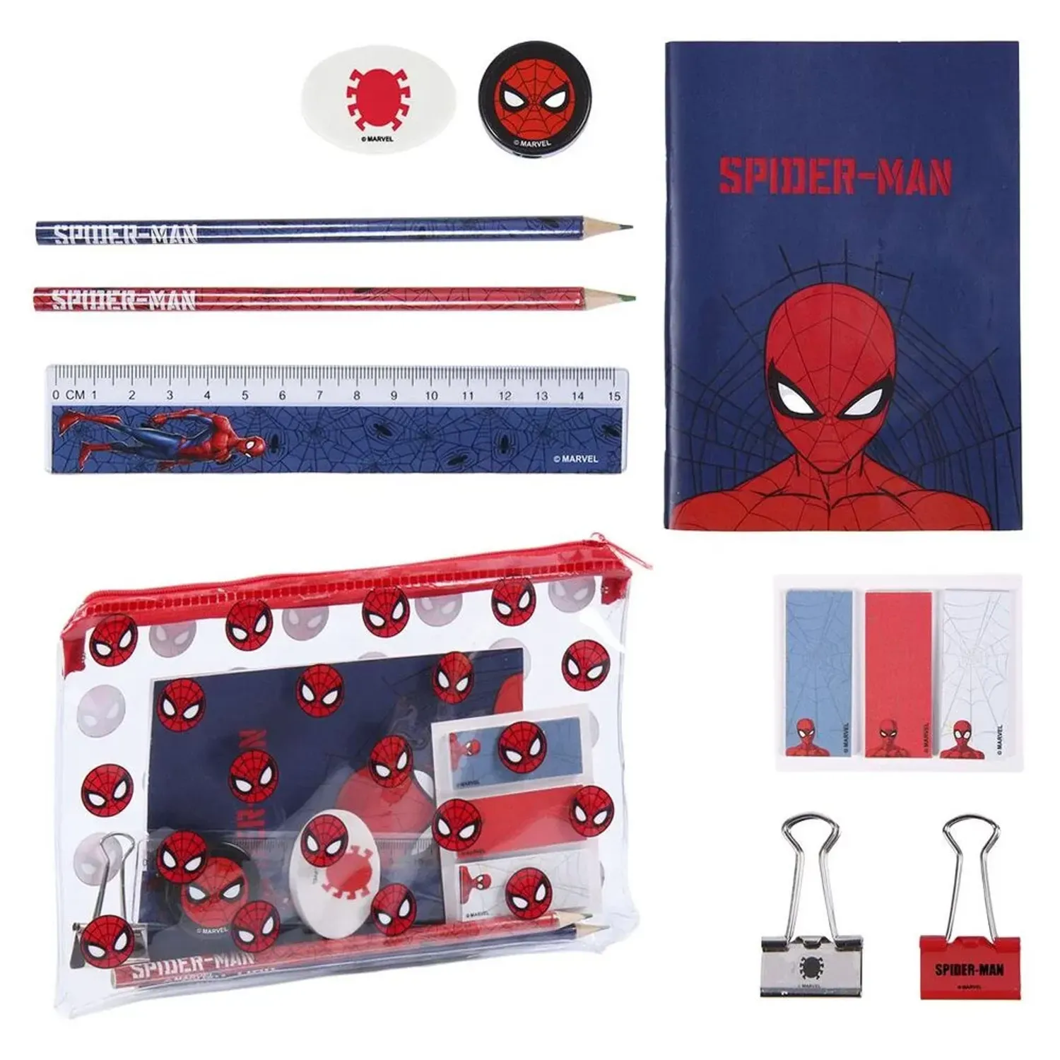 Set de papetarie Spiderman, 12 Piese fotografia produsului View 2 L
