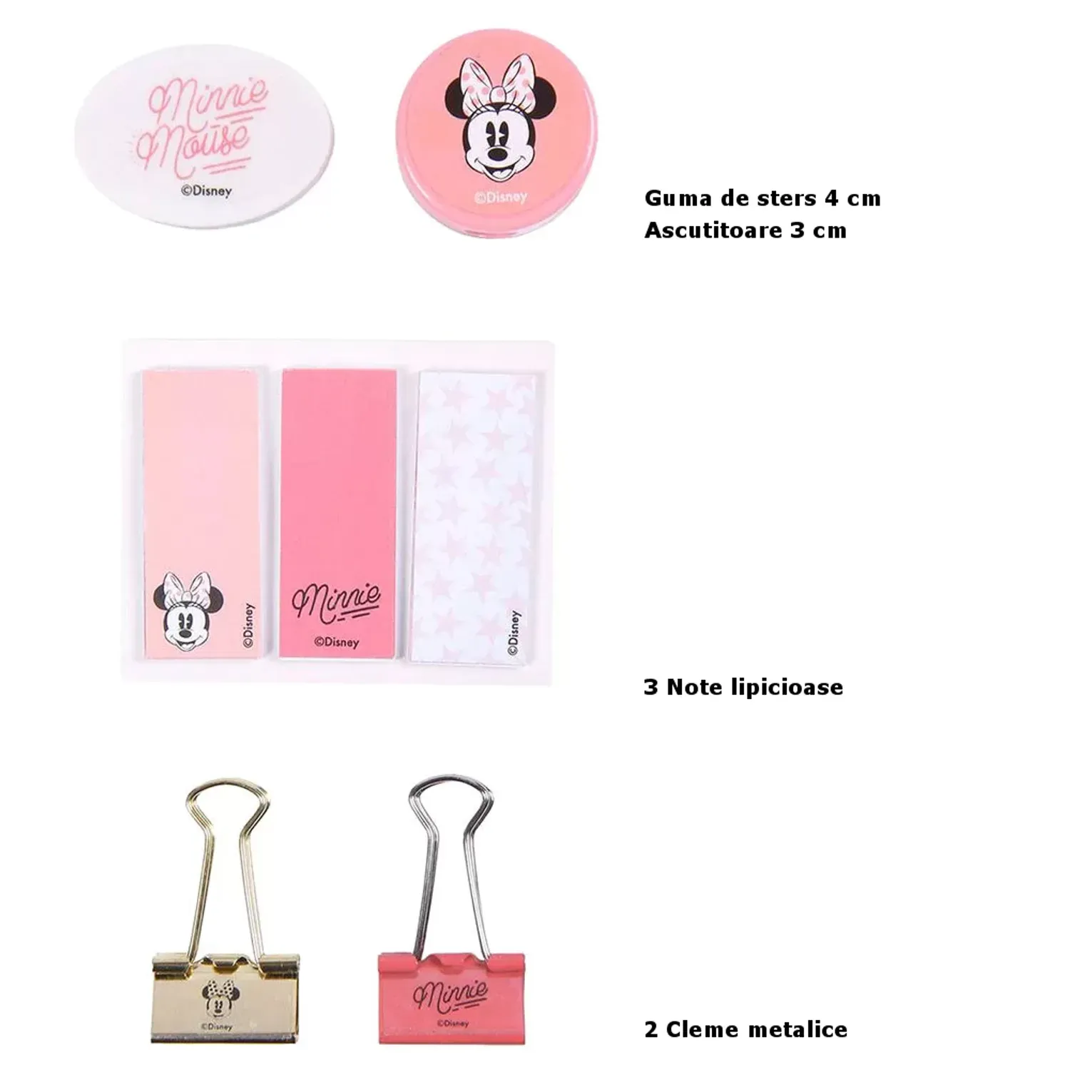 Set de papetarie Minnie Mouse, 12 Piese fotografia produsului View 7 L