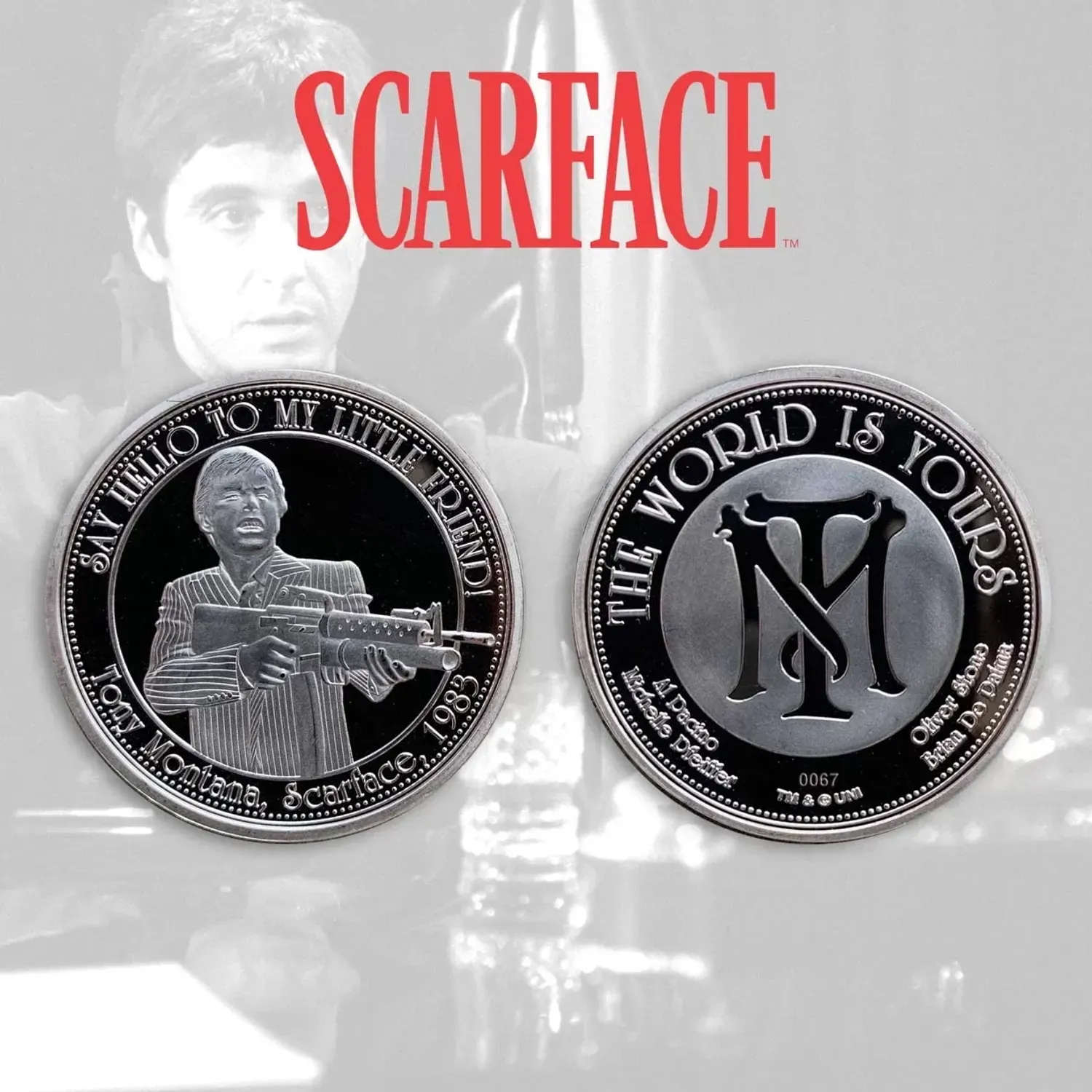 Moneda The World Is Yours Scarface fotografia produsului View 4 L