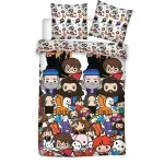 Set duvet Harry Potter Chibi Microfibra, Cadou Rucsacel Microfibra, 90cm fotografia produsului